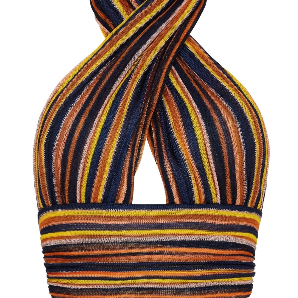 Striped Multicolor Crop Top